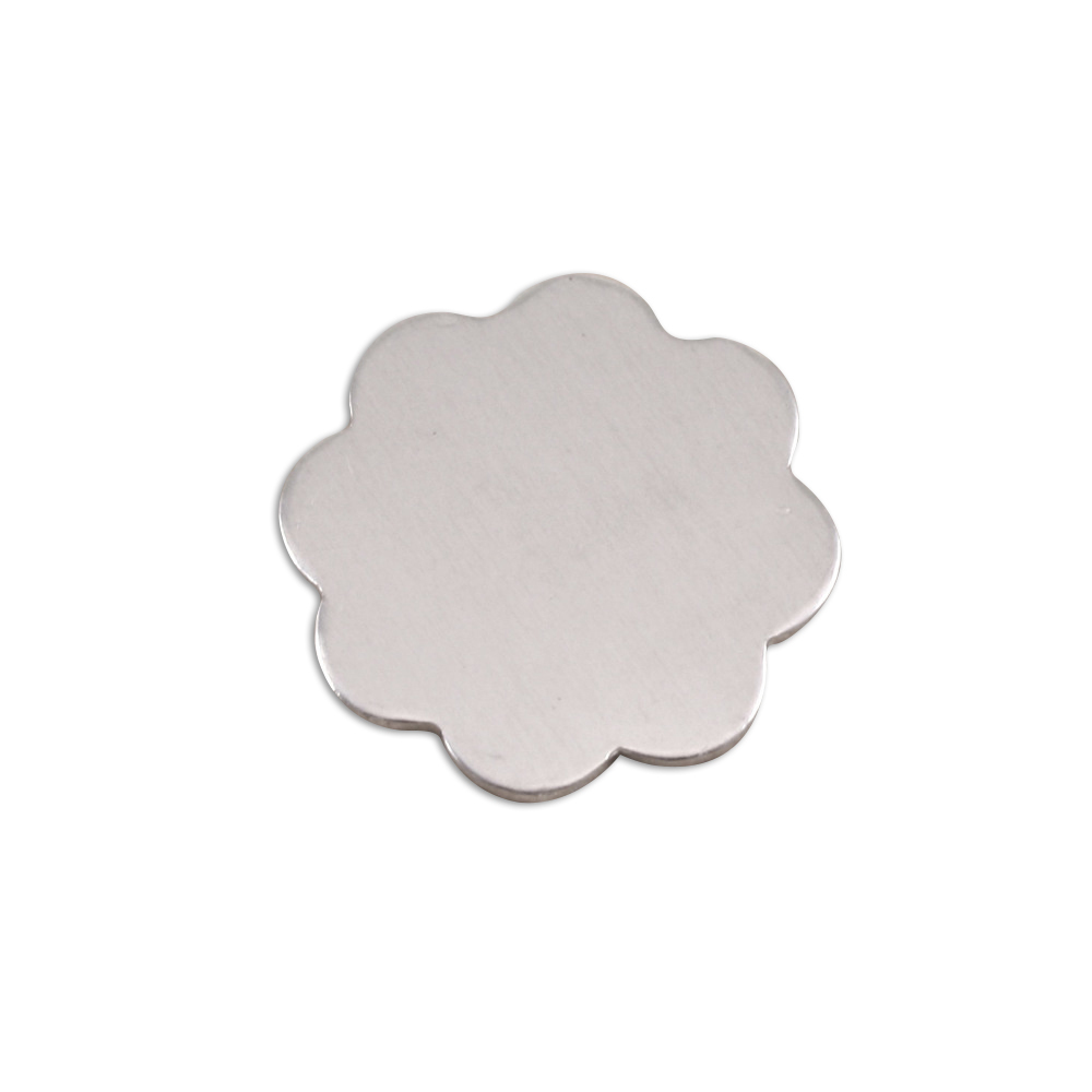 Metal Stamping Blanks Aluminum Flower with 8 Petals, 19mm (.75"), 18 Gauge, Pack of 5
